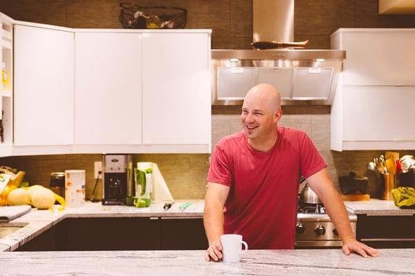 This is me in one of my favorite places.  THE KITCHEN