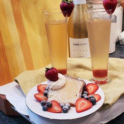 Sour cream poundcake  berries & fresh whipped cream