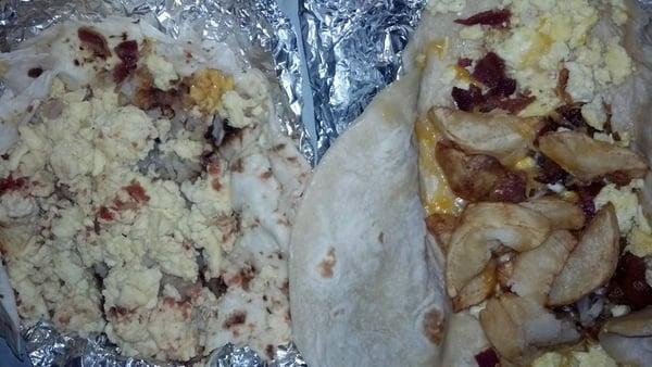 left is from Daddios and was sooo gross had to order a good one from Mr.Oso's  so i could eat!! right pic from MrOso's