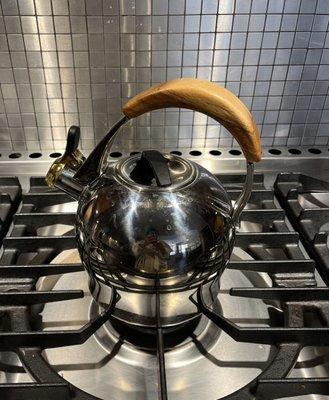 The Boon Kettle on the stove