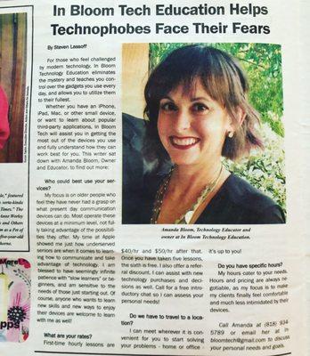 Article featured in an April issue of The Tolucan Times