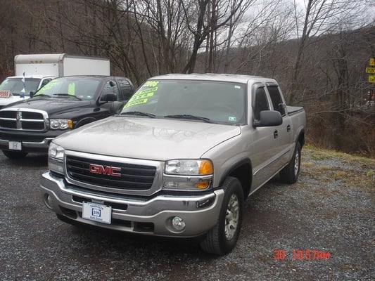 A truck in their car lot.