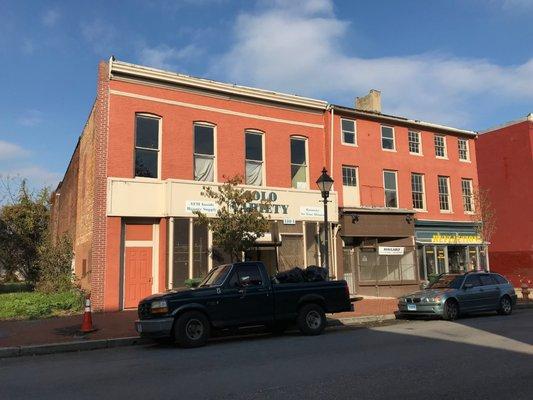 Commercial buildings (Solo Variety store), 1100-1106 W. Baltimore Street, Baltimore, MD 21223