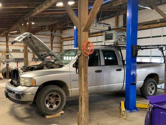 Dodge 1500 in for a service and cylinder misfire