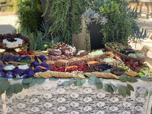 Gorgeous grazing table for 50 people