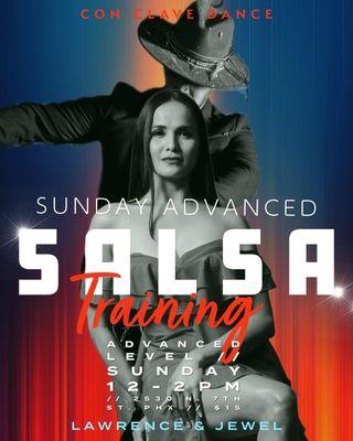 Sunday Inter Advance Salsa 12pm-2pm  www.phoenixsalsadance.com