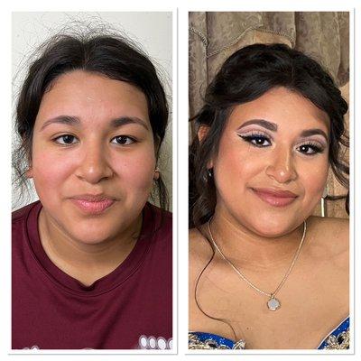 Quinceañera Before and After