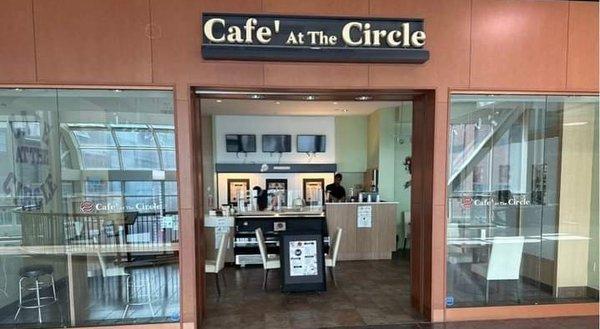 Cafe' At The Circle 
 "Coffee and Vibe"
 Enjoy freshly brewed coffee, tea, delicious sandwiches and desserts while listening to jazz!