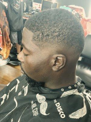 Drop Fade with bead trim