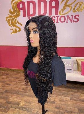 Our deep wave closure wig