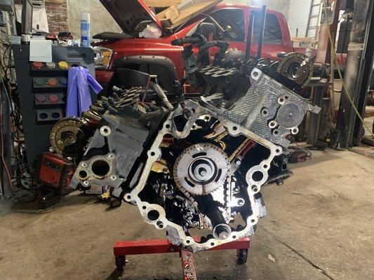 Timing replaced and rebuild engine components