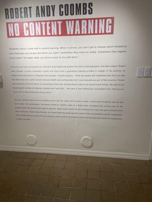 Content warning for the very small walk in closet of an exhibit.