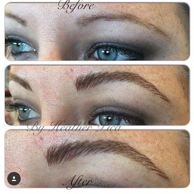 Permanent make up. Microblading. By Heather Pica