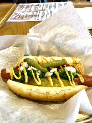 Their wonderfully delicious Chicago Dog.