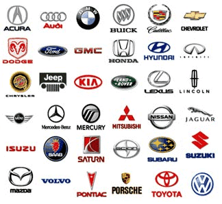 Ford, Toyota, Lexus, Audi, BMW, Porsche, KIA, Hyundai, Infiniti, Land rover, Lexus, Mazda,  Scion, VW,