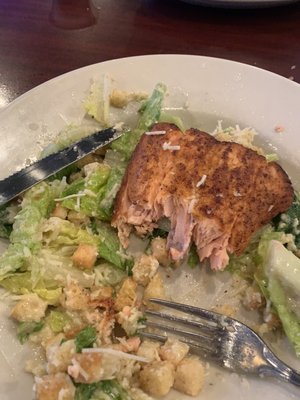 blackened salmon caesar salad