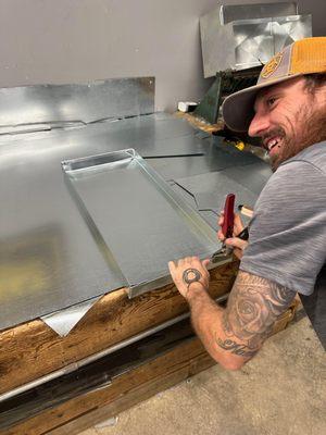 Building a custom drain pan