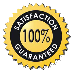 We offer 100% satisfaction guaranteed!