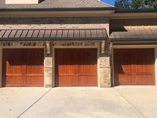 Garage door stain