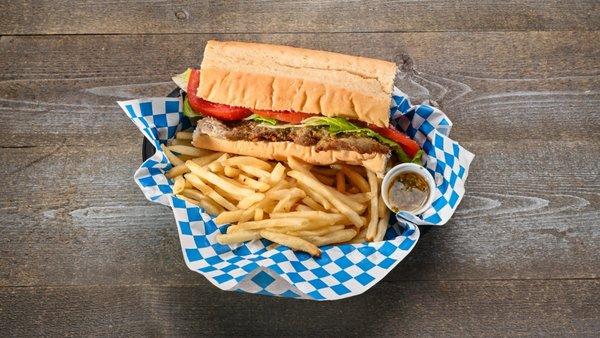 Milanesa sandwich with Fries