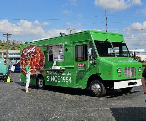 LaRosa pizza truck is here for the annual event