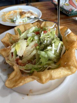 Chicken taco salad