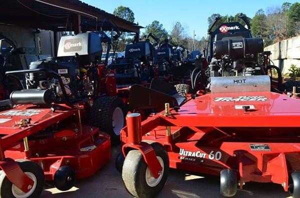 A truck load of Exmark Turf Tracers ready to go to work in Metro Atlanta. If you see an Exmark mower in ATL, chances are it came from us.