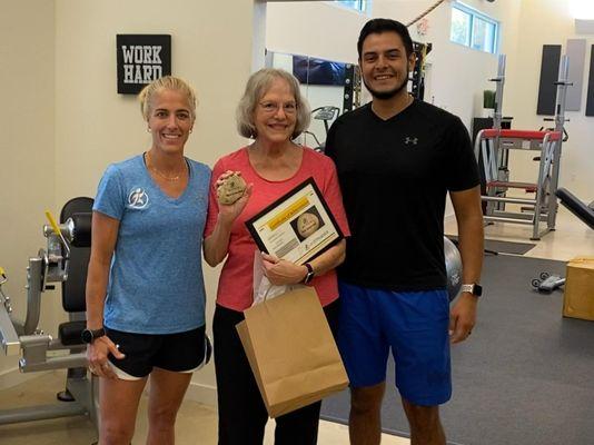 JKFITNESS Rock Solid Award. When our clients go over and beyond with their fitness and health, we reward them with our rock solid award.