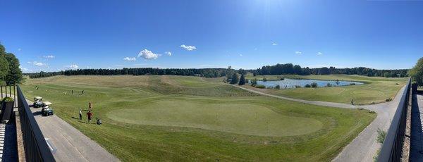 Putting green and driving range