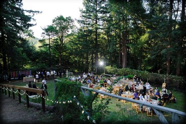 The spacious Volleyball court is perfect for outdoor events!