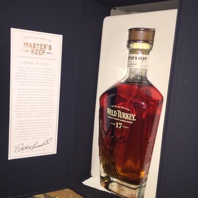 Bourbon Wild turkey 17 year. Masters keep. Highly allocated bottles.