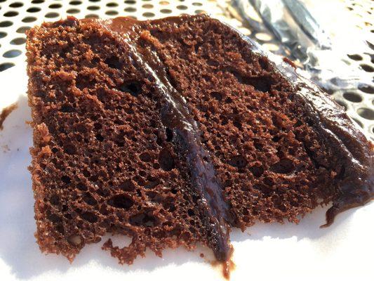 Free chocolate cake from Portillo's