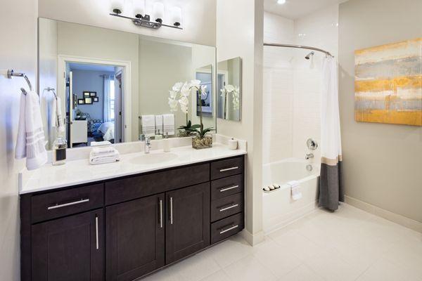 Large bathoom spaces make daily preparartion easy