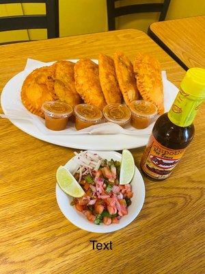 Empanadas stuffed with beef and potatoes