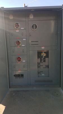 New 1200A switchboard with three phase and single phase distribution