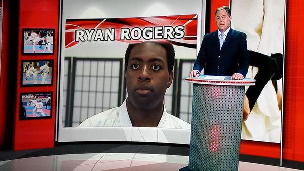 Rick Nyman of Channel 12 (WDEF) reporting on Ryan Rogers and his Karate World Championship experiences!