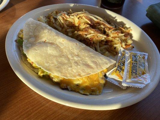 Timed it just right for lovely lighting on my GF breakfast taco