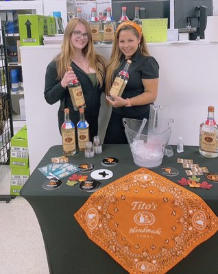 Tito's Handmade vodka tasting