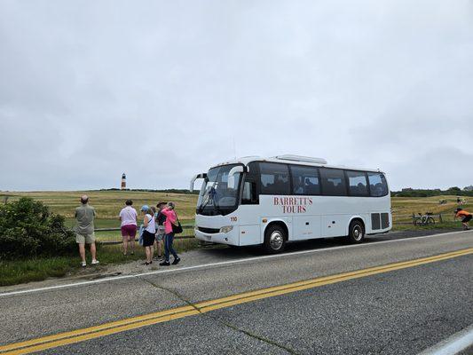 Stopping at Sankaty Head lighthouse for pictures.