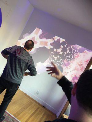 Interactive projection art