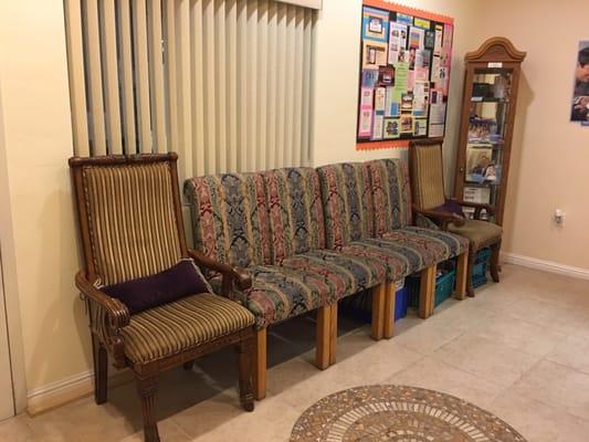 The chairs in the waiting room. :)