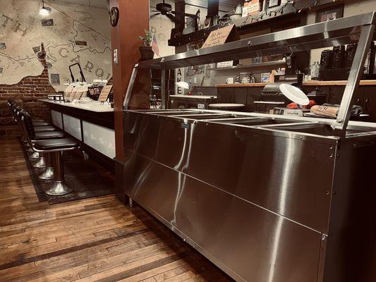 Hot bar and counter area