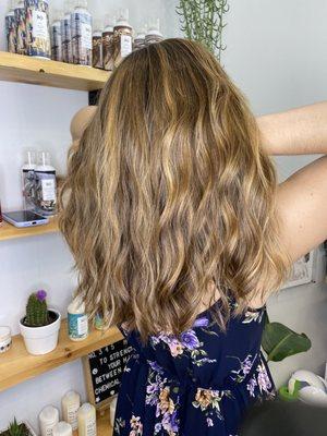 Balayage and cut