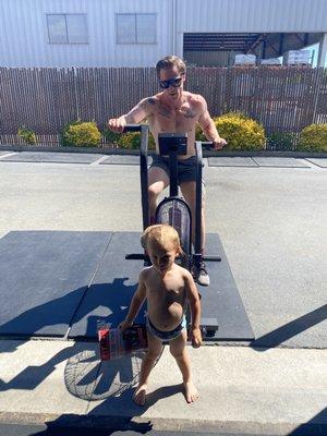 Little father and son workout :)