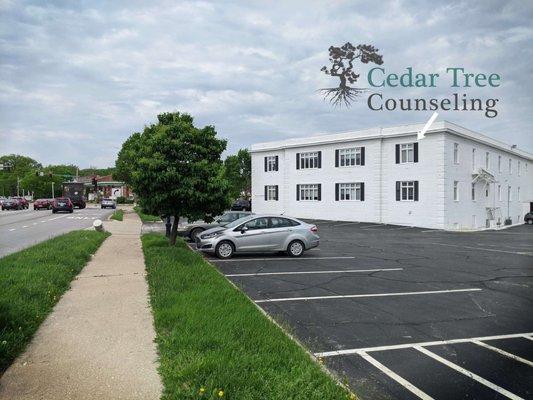 Side of Building from Ogden Ave. - Cedar Tree Counseling