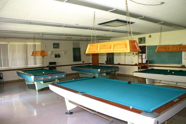 Two billiard rooms