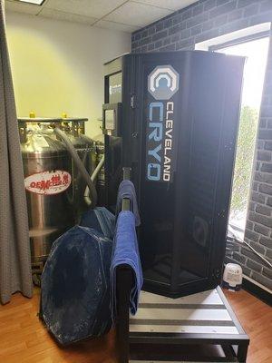 The cryotherapy chamber - a chilling experience!