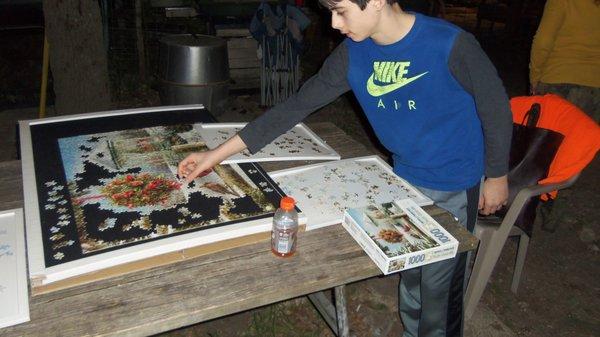 Putting a puzzle together while hunting in Texas