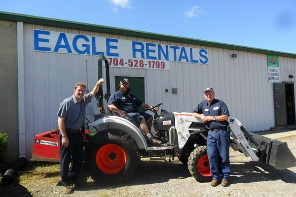 Come see our machine rentals and borrow a forklift, backhoe, trencher, bobcat, or any other tool from Eagle Rentals today.