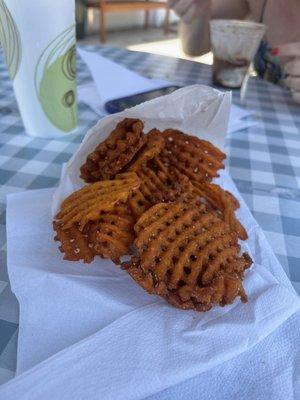 Sweet Potato Waffle Fries -- fantastic